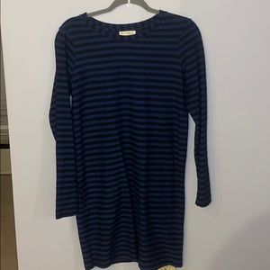 Blue and Black striped dress